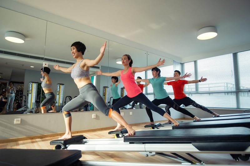 Women doing Pilates Barre